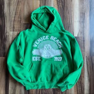 Vintage Green Vienice Beach Hoodie